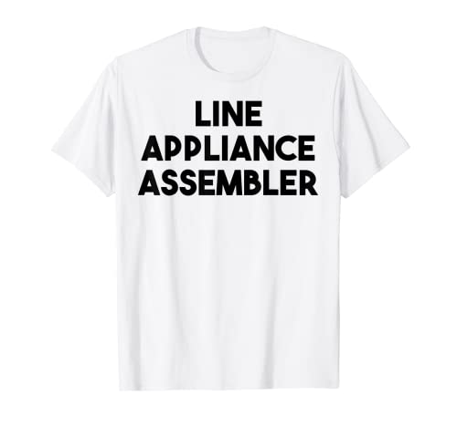 Ensamblador de electrodomésticos de línea Camiseta