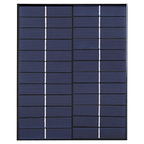Fdit 5.2w 12v Panel Solar de silicio policristalino Tablero de epoxi Solar Tablero de Carga Solar DIY Utilizado en Carga de batería de electrodomésticos con energía Solar al Aire Libre